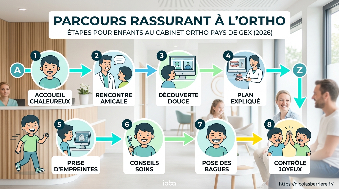 Parcours du patient au cabinet d'orthodontie dans le Pays de Gex