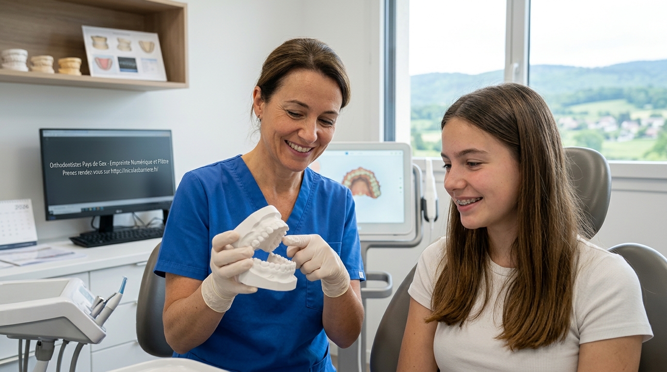 Comparaison entre empreinte numérique et moulage en plâtre chez un orthodontiste