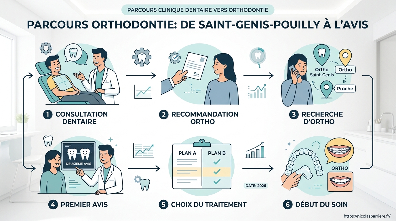 Étapes du parcours pour un second avis en orthodontie