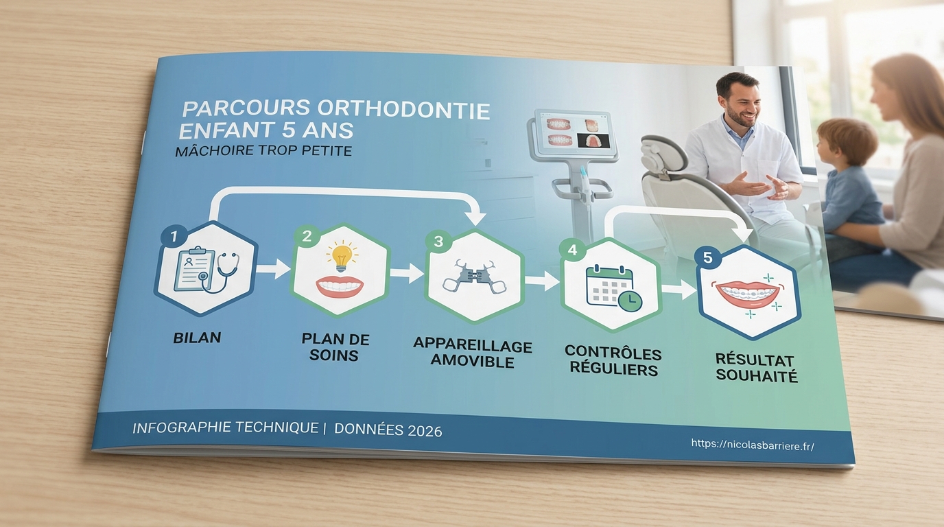 Étapes du diagnostic précoce pour enfant de 5 ans avec mâchoire étroite à Divonne-les-Bains
