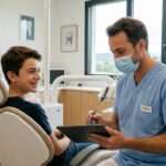 Adolescent souriant après un traitement orthodontique réussi
