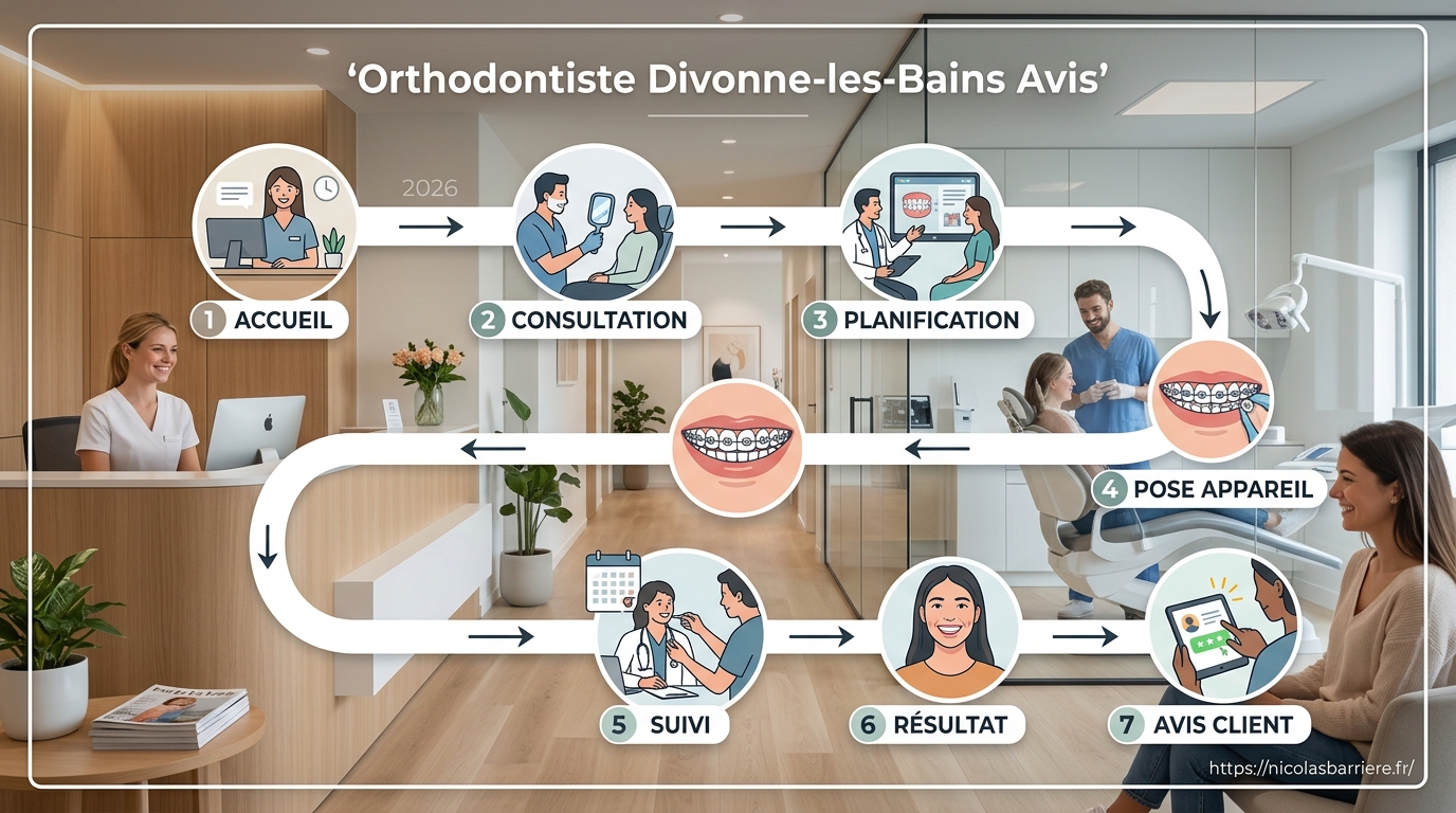 Étapes du premier rendez-vous d'orthodontie à Divonne-les-Bains