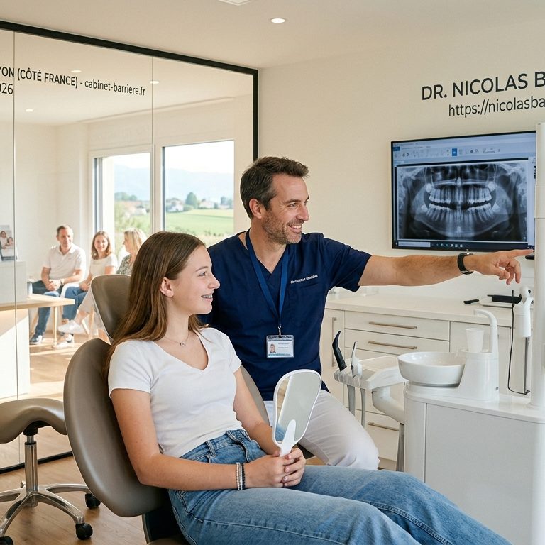 Cabinet d'orthodontie moderne accessible à 15 minutes de Nyon côté France